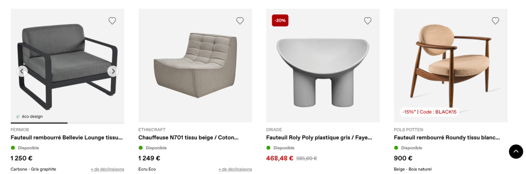 Fauteuil design Made in Design